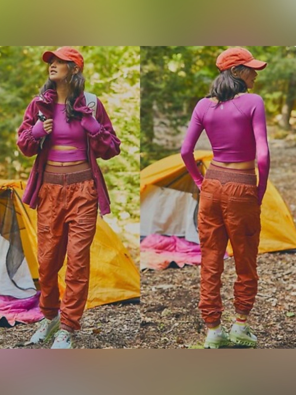 FP Movement by Free People Roam Hiking cargo pant burnt orange size small